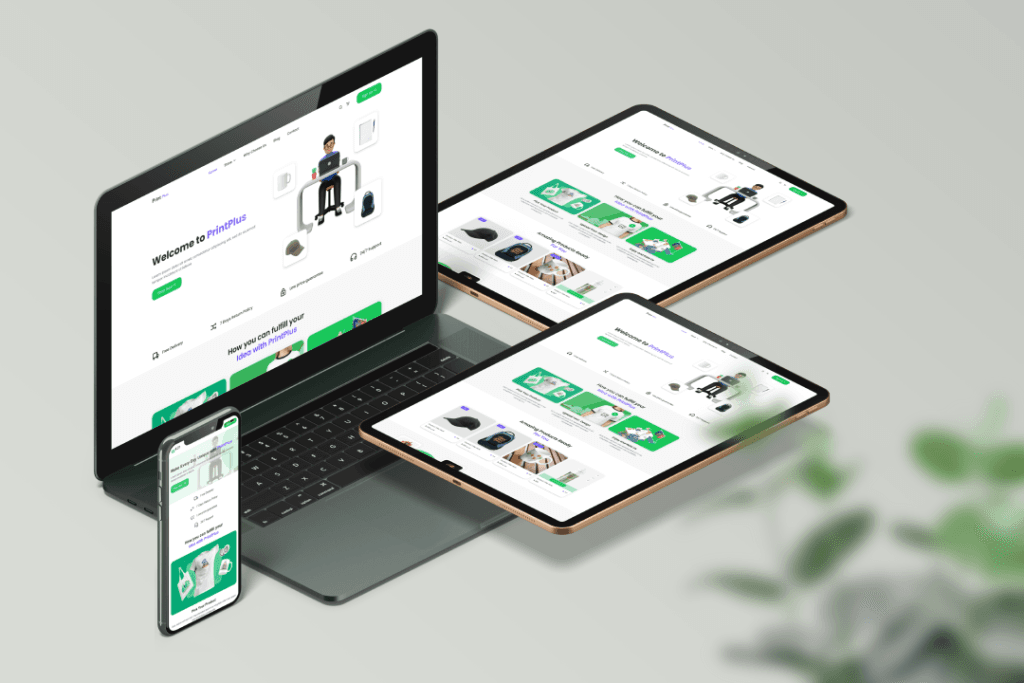 Ecommerce landing page